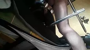 Laura XXX amateur model tied helpless to fucking machine? Bent over doggystyle creampie rough! 😏 Petite latina screams.