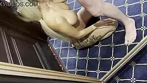 Oh mia velvet slurps her husbands throbbing dick like its her first time