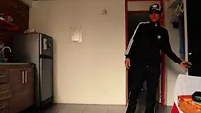 Dangerous puta fucks broke guy after knife threat, watch now?