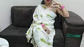 Stepson dirty talks Indian stepmom while dad is away.