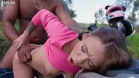 Kali Goddess Petite Tanned Brazilian Rides Big Cock Biker Doggystyle Outdoor Deepthroat Cum Swallow FLX069
