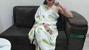 Stepson dirty talks Indian stepmom while dad is away.