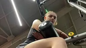 Workout Fingering Turns into Gym Fuck Orgasm Cum Big Tits!