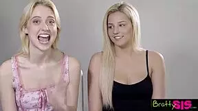 those two blonde stepsisters crave taboo family sex bent over doggystyle