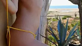 Big Tits Blonde Strips Outdoor Before Hot Exposure