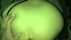 that latina teen bends over for anal but yells stop before condom comes off pov