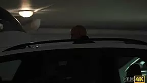 Old daddy stretches czech blonde pussy then licks facial cum all over young face?