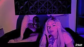 Heart Racing as I Catch Blonde Step Sister-in-Law Bent Over Doggystyle in Home Cinema