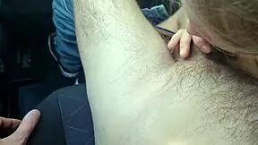 i slobbered deep on taxi driver's cock in the car to dodge that fare payment