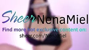 curvy latina brunette in bra moans loud toes curl as fat ass pussy gets wet solo