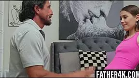 Stepdad fucks stepson's petite babe hard in revenge cowgirl deepthroat revenge ride