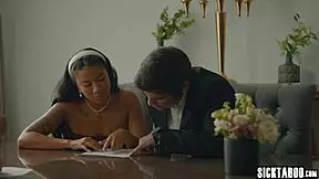 Big Ass Bride Gizelle Blanco Pounds Hard with Deepthroat Sloppy Action in Wedding Chaos