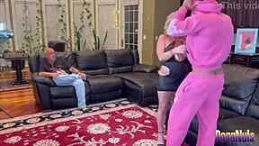 cuck watches his 50yo squirting wife get railed by young bull doggystyle