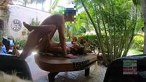 Skinny Mexican flaca rides neighbor's monster cock for cuckold fantasy cum covered