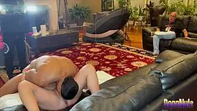 cuck watches his 50yo squirting wife get railed by young bull doggystyle
