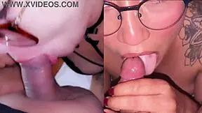 Two mexican sluts dafri and samy suck cock for cash and swallow loads!