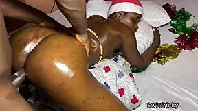 i take this skinny ebony teen's tight ass on my big black cock