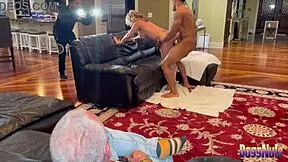 cuck watches his 50yo squirting wife get railed by young bull doggystyle