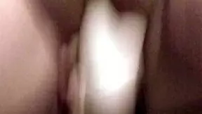 Chubby lesbian babe's fat pussy gets fingered to juicy squirting orgasm