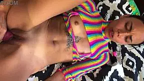 Papi your petite Latina pussy stretches so wide on my monster cock cowgirl