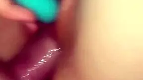 Hot milf squirts hard on vibrator toys while POV creampie fucking monster cock