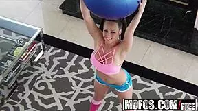 lets try anal huh... fit russian anastasiya hart's first kitchen cock pounding