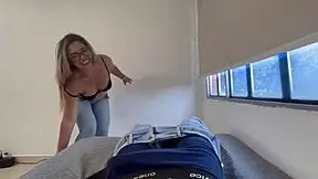 stepmother spreads legs begging for deep cock pounding from esteban gamboa
