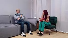 my psychologst's horny whore side seduces me n swallows cum