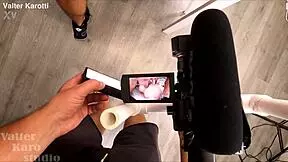 kitsune liss gags on leo casanova's big italian cock uncensored backstage