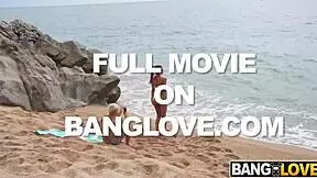 Public beach threesome Lia Lin Papi Rodriguez Benny Banana