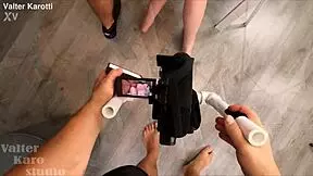 kitsune liss gags on leo casanova's big italian cock uncensored backstage