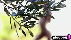 damn gloria sol's petite milf body looks amazing stripping outdoors posing naked