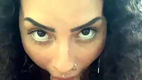 this petite latina brunette gets rough fucked pov deepthroat gagging then cowgirl rides to missionary cum on tits