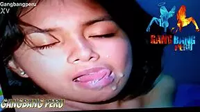 that peruvian nympho slut gets wild in kinky orgy party