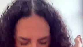 this petite latina brunette gets rough fucked pov deepthroat gagging then cowgirl rides to missionary cum on tits