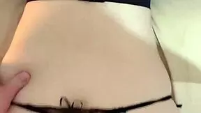 Skinny Asian girlfriend's tight vagina grips cock comfortably POV