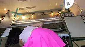 18 Yo Fierce Lady Teen Tits Bouncing No Bra Panties Upskirt at Outdoor Summer Festival Party