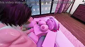 petite slut begs for my cock deep in her tight pussy right in roblox condo
