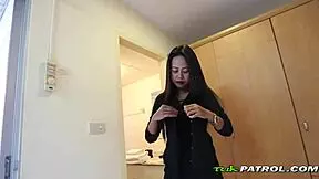 PETITE ASIAN HOOKER POUNDED OVER SHOES!