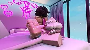 petite slut begs for my cock deep in her tight pussy right in roblox condo