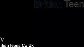 Skinny British Redhead SWALLOWS Cum After Uniform Fuck!