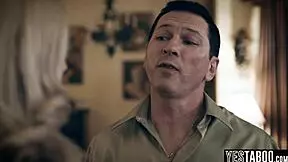 young stepson and stepdad take turns with curvy stepmom in heated encounter