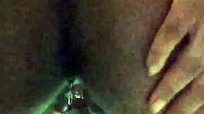 pregnant babe flashes natural tits in shop bathroom