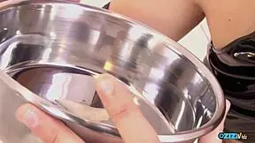 drinking cum after blowbang leaves her clit throbbing with fierce satisfaction