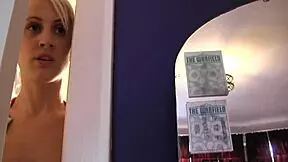 lesbian domina SLAPS wet pussy of bound brunette slave hard