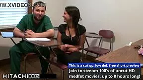 troubled latina teen patient yesenia sparkles hitachi vibrated to screaming orgasms by doctor in tampa hospital