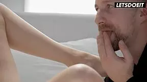 fit russian teen sits on boyfriend's face till she squirts