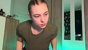 big tits teen squirts hard from pussy fuck with nipple clamps on shaved slit