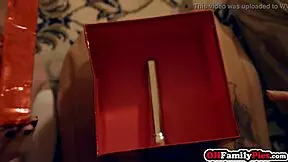 kenzie reeves toys her pussy with dildo before angel smashes her smalls on christmas night 🎄🍆