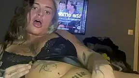 imagine what this big-titty goth girl's fingers are doing to her horny emo pussy solo